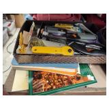 Sewing items and books