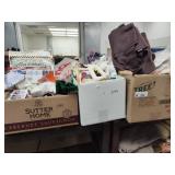 3 boxes sewing and craft items