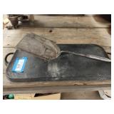 Cast iron skillet and scoop