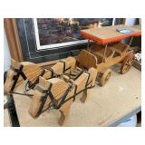 Wood Horse & Carriage
