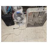 2 fans and heater