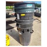 7 trash cans