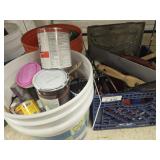 Painting supplies and paint
