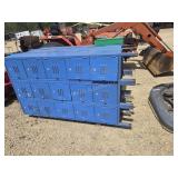 3 sets of lockers, 12x36x66" each