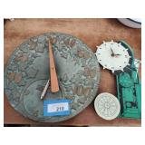 Clock and thermometer