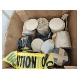 Circle blanks and caution tape