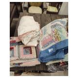 2 quilts and blanket