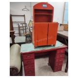 Homemade cabinet and kid