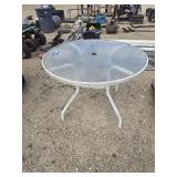 Glass top table