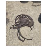 Tractor seat and tongs