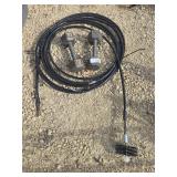Exhaust vent brush and weights