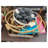 Yarn, hoops and patterns