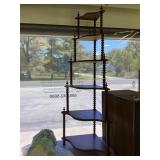 Victorian Walnut Corner Shelf