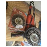 Milwaukee grinder and 3 wire wheels