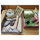 Assorted vintage items 2 boxes