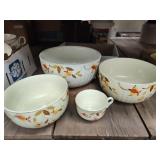 Hall bowls and cup