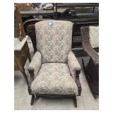 Vintage floral arm rocking chair