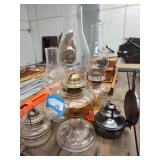 4 oil lamps