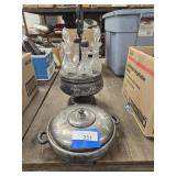 Victorian silver plated Cruet set