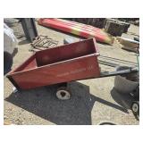 Lawn mower cart.