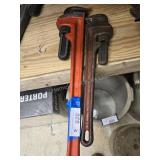 2 pipe wrenches
