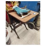 School desk and ice skates