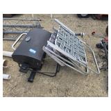 RV bumper attach grill and 2 lawn chairs