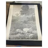 Tom Newell signed Print - Hunters Shack - Trimmed