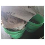 2 pails of screws and other items