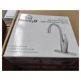 Home2O faucet with pull down spray stainless steel