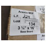 Arauco MDF base board 3-1/4x16