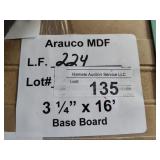 Arauco MDF base board 3-1/4x16