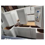 6 Arcadia White cabinets