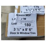 Arauco MDF door and window trim 3-1/4x8