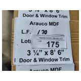 Arauco MDF door and window trim 3-1/4x8