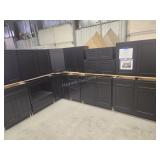 Midnight Black Shaker Kitchen Set