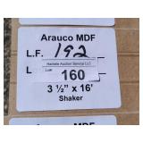 Arauco MDF shaker base 3-1/2"x16