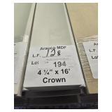 Arauco MDF crown molding 4-1/4x16ft 128LF