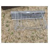 Metal saw horse and file holders