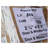 Arauco MDF door and window trim 2-1/4x8