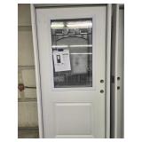 Exterior door, 36 in ,1/2 Deco LH