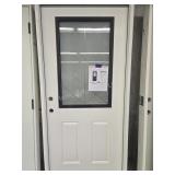 Exterior door, 36 in ,1/2 Deco RH