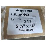 Arauco MDF Base Board 5-1/4x16ft 240LF