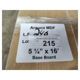 Arauco MDF Base Board 5-1/4x16ft 240LF