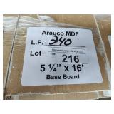 Arauco MDF Base Board 5-1/4x16ft 240LF