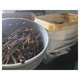 3 pails of screws
