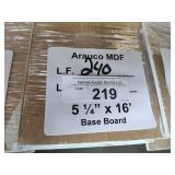 Arauco MDF Base Board 5-1/4x16ft 240LF