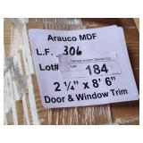 Arauco MDF door and window trim 2-1/4x8