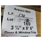 Arauco MDF door and window trim 3-1/4x8