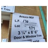 Arauco MDF door and window trim 3-1/4x8